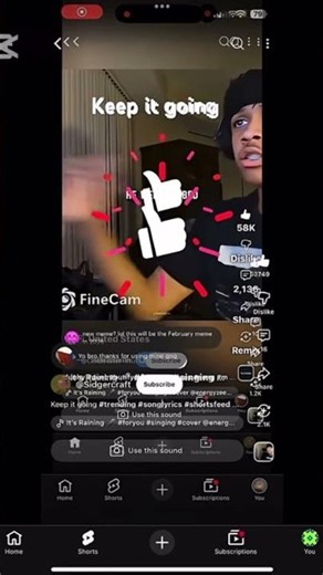 The old man is snoring