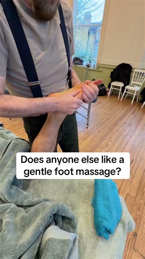 Deep tissue foot massage demonstration