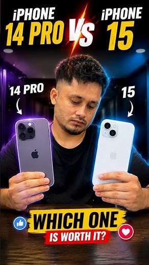 iPhone 15 vs iPhone 14 Pro 🔥📱 | Which One Should You Buy? 🤔#iphone15