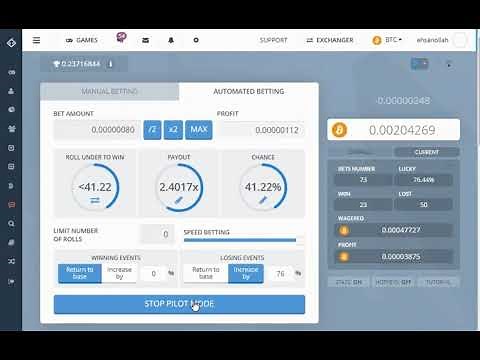 very safe strategy for bitsler-double your money in few minutes