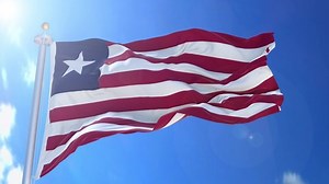 Liberia Animated Flag Wind Blue Sky Stock Footage Video (100% Royalty-free) 1041235234 | Shutterstock