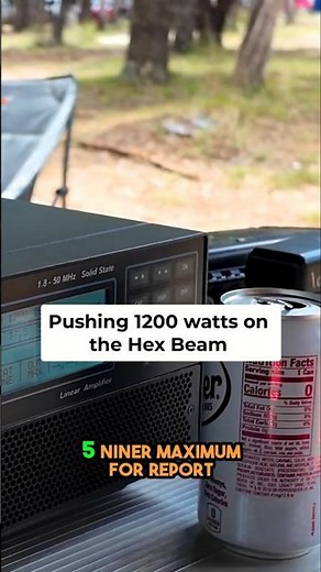 Pushing 1200 Watts Expert Amplifier & Hexbeam Power!
