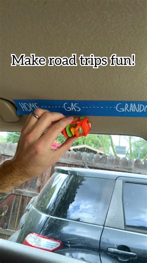 🚦This #diy 'Are we there yet' road map is a great addition to any car ride! #roadtrip #momlife #parentingtips #tipsandtricks | Jeff & Lauren
