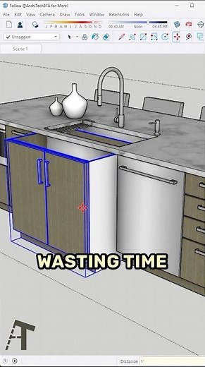 The Easiest Way to Model in Hard-to-Reach Areas in SketchUp! #SketchUp