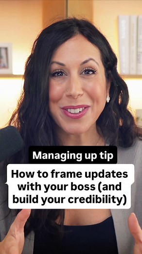 Never let your boss assume things of you. Assumptions are the fastest way to stay overlooked. Let’s fix that 👇 If you want to look good in front of your boss, you can’t rely on “they should know what I’m doing.” I’ve seen too many smart, capable women fall into this trap and get passed over for promotions. Instead, frame your work updates around the effect they have, not the effort they took. → Stop listing actions. Start naming outcomes. 🗣“I consolidated the reporting process” → “I cut report