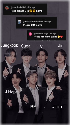 Comment your favourite BTS name🥰#whatsappstatus #trending #love #name #status #ytviral #nameart #bts