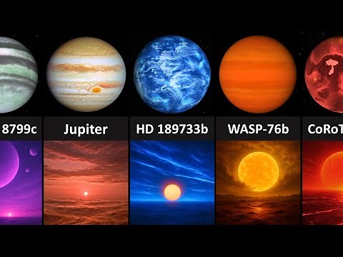 What Sunsets Look Like on Planets & Exoplanets - Most Beautiful Alien Skies