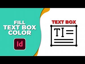 how to fill text box with color in InDesign
