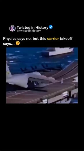 History's wildest plot twists. | You’d think a gigantic C-17 transport plane could never lift off an aircraft carrier deck, right? Physics, weight, and short runways make... | Instagram