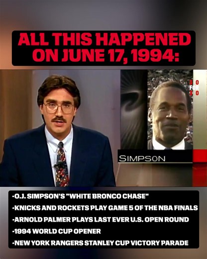One of the craziest days in sports history 😮 30 for 30: ‘June 17, 1994’ 🎥 #oj #bronco #knicks #worldcup #stanleycup