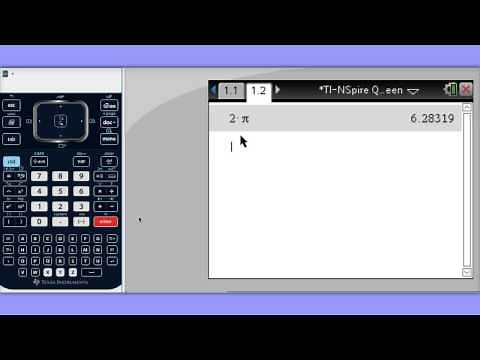 TI-NSpire Quick Tip #38 - Where is pi?