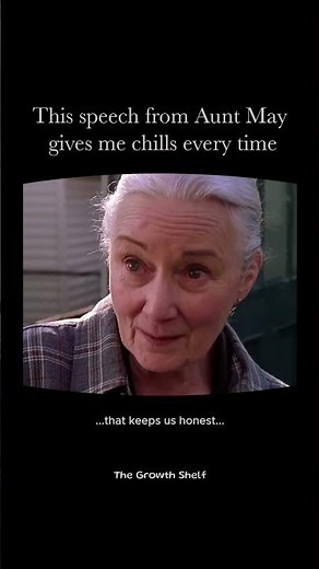 Aunt May’s speech in Spider Man 2 hits different because it redefines true strength...