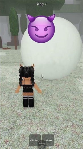 Secret Snowball Prank in 99 Nights❄️​