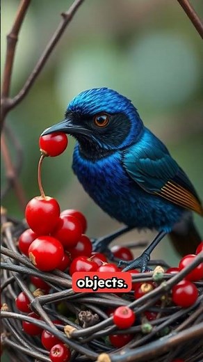 The Male Bowerbird's Obsessive Decorating to Attract a Mate