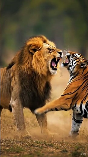 "Real Lion vs Tiger Fight in Jungle | 8K Ultra Realistic Wildlife Battle | Looks 100% Real" #animal