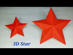 How to make 3D Star from Paper in just 2 Minutes | DIY | Easy Paper Crafts