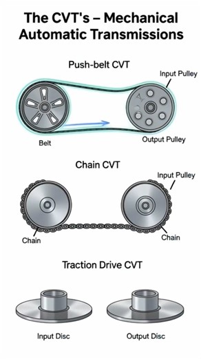 How CVT Transmissions Work (3 Types Explained)| 3Types of transmission Gear shifting