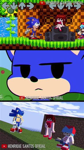 FNF Character Test Sonic Oh Uhm For Hire vs Minecraft MOD part 2 #fnf #sonicexe #shorts