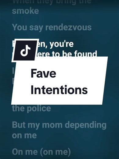 Fave Intentions: Letra y Videos Musicales