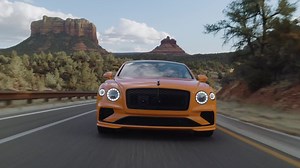 The New Bentley Flying Spur in Mandarin Driving in Arizona