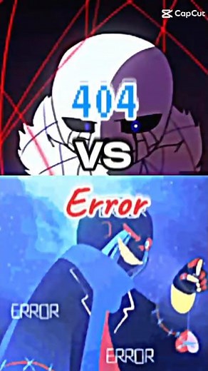 404 Sans VS. Error sans #undertale #edit