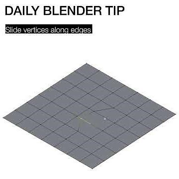 Daily Blender Tip #17 - Slide Vertices Along Edges