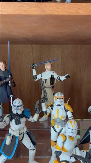 Redoing my CLONE WARS black series shelf 😱 #starwars #clonewars #theblackseries #viralvideo #clones