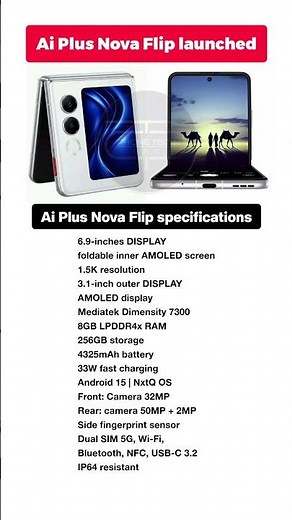 Ai Plus Nova Flip specifications