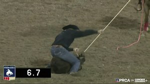 BOOM there it is! Shad Mayfield wins all three rounds at the Caldwell Night Rodeo, winning the tie-down roping title. | PRCA ProRodeo