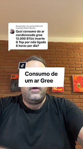 Consumo de um ar Gree