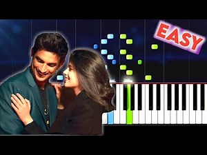 Main Tumhara Easy Piano Tutorial | Dil Bechara | Sushant Singh Rajput