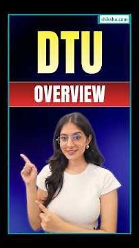 Delhi Technological University (DTU) | Courses, Eligibility, Admissions, Placements #dtu
