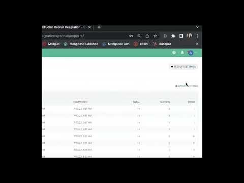 Mongoose Ellucian Recruit Integration Overview