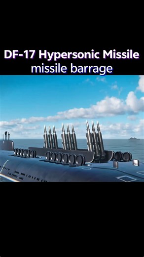DF-17 missile barrage #modernwarships #youtubeshorts