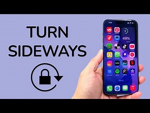 How To Make iPhone Turn Sideways