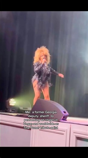 Former Deputy Sheriff turned Tina Turner tribute artist #tinaturner #michellemarshall #youtubeshorts