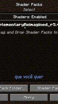 Como Instalar Shader no Forge e Fabric