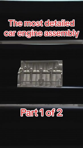 The most detailed car engine assembly (in 3D) #automotive #mechanic #engine #automotivemechanic #car | Automotivemechanical