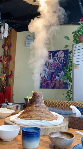 19K views · 72 reactions | This culinary delight from Yunnan features tender fish cooked to perfection in a granite pot with pressurized steam trapped underneath a straw hat. A mere 5 minutes later, you receive a bowl of milky soup. After enjoying the fish, you can also cook other ingredients like rice noodles and various mushrooms. #FunChina #happy #Delicacy #foodblogger | China Plus Culture | Facebook