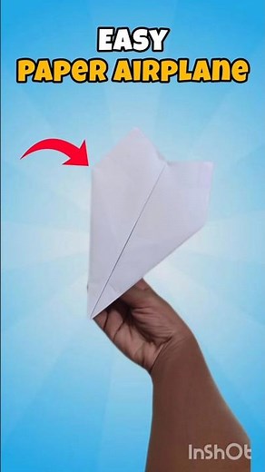 How to Fold an Easy Paper Airplane in 25 seconds‪@FoldableFlight‬ #shorts