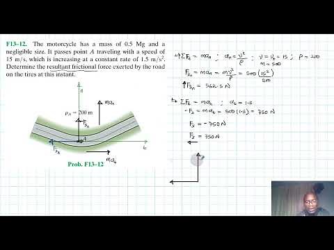 F13–12 Kinetics of a Particle: Force and Acceleration (Chapter 13: Hibbeler Dynamics) Benam Academy
