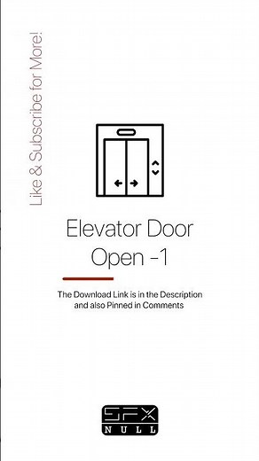 Elevator Door Open ↔ / Elevator door sound / Elevator sfx #elevator