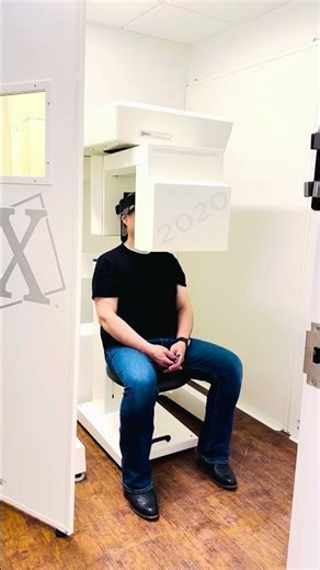 Sinus ENT sits for In-office Sinus CT Scan in Dallas #nasalpolyps #balloonsinuplasty #sinuspolyps