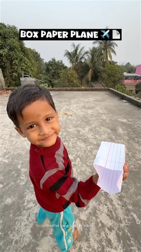 I MADE A WORLD BEST BOX PAPER PLANE 🪃💯😱 #shorts #diy #paperplane #box #craft #notebook