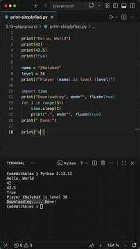 Print in Python Simplified
