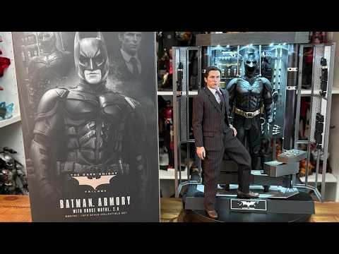 HOT TOYS BATMAN ARMORY WITH BRUCE WAYNE 2.0 FROM THE DARK KNIGHT TRILOGY 1/6TH SCALE FIGURE UNBOXING