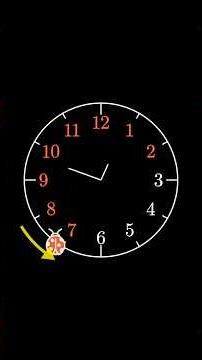 The ladybug clock puzzle