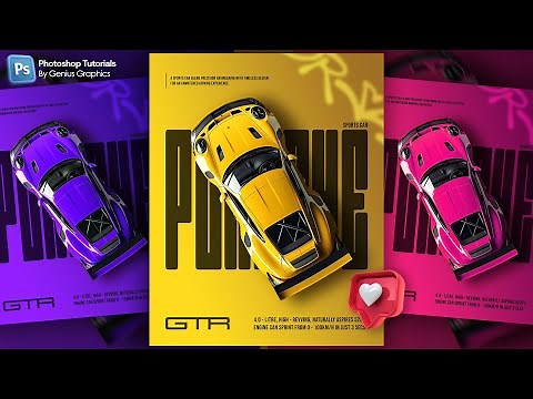 Porsche Poster Design Tutorial | Make EPIC Car poster in Photoshop!