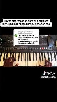 How to Play a Reggae Groove on Piano for Beginners 🎹 | Easy Tutorial 😊"