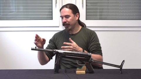 Extremely rare folding-stock submachine gun